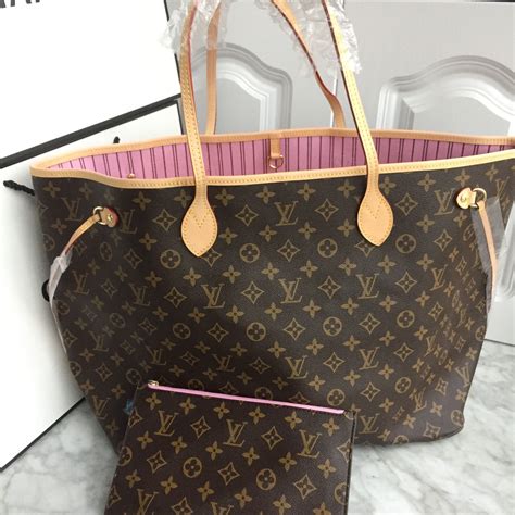 louis vuitton neverfull black and pink|Louis Vuitton Neverfull monogram tote.